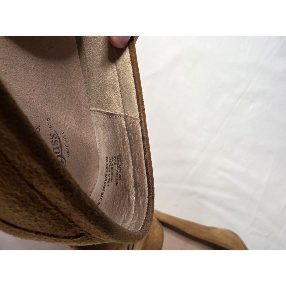 G.H. Bass & Co Brown Suede Loafers Women's Size 10 Slip On Comfort Driving Shoes - Picture 6 of 11